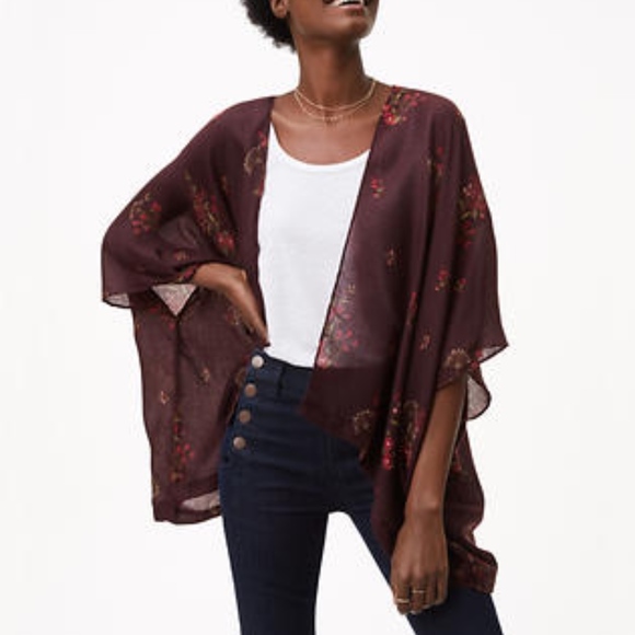 LOFT Tops - Loft Sweet Blossom Kimono